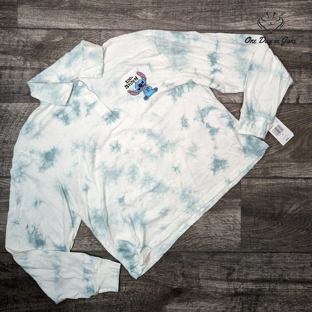 Disney Collared Long Sleeve Tee Shirt Size XL